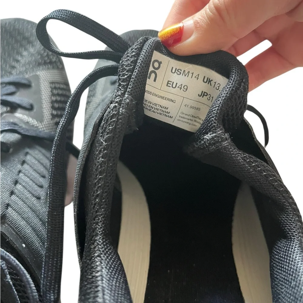 On Cloudswift Shoes Men's 14 Black White Sole Sneakers Running Gym Active‎ ✅